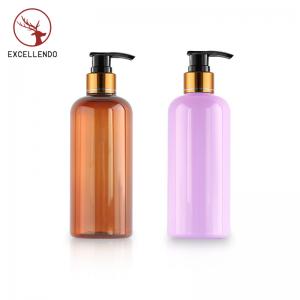 300ml Round Body Lotion Pump Shampoo Bottle Cosmetic Recyclable PET Bottle for Shower Gel