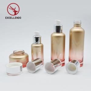 Customized 120ml 100ml 40ml Printed Glass Cosmetic Bottle Perfume Cream Essential Oil Bottle