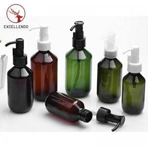 Customized 200ml 150ml 100ml Amber Plastic Lotion Bottle Plastic Pump Bottle for Cosmeic Perfume