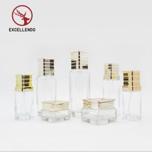 High Grade Customized Glass Cosmetic Perfume Bottle Set in 5ml to120ml,Clear Glass Cream Jar Bottlle