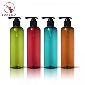 300ml Empty Plastic PET Shampoo Bottle Press Emulsion Pump Bottle Round Shoulder Bath Liquid Bottle