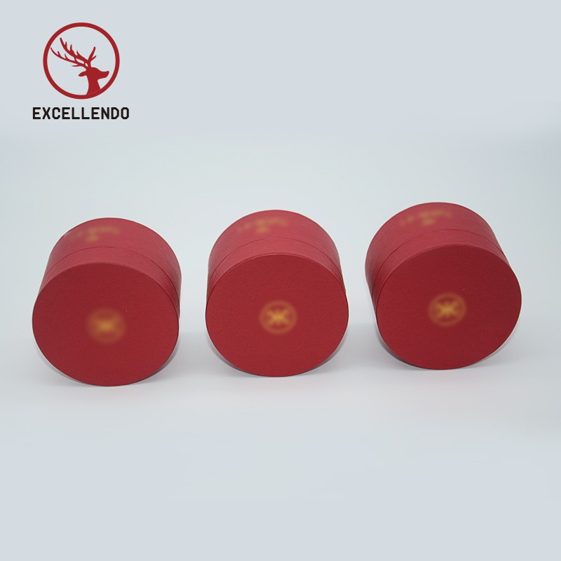 Cylinder Cosmetic Box with Custom Logo Customized Small Rigid Round Gift Box