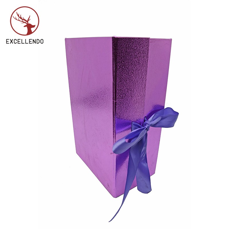 Luxury Factory Custom Magnet Folding Gift Box Shoe Box, Collapsible Gift Packaging Box with Ribbon