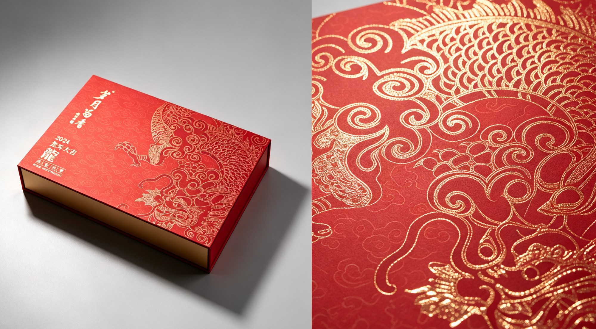Premium Red Book-Shaped Magnetic Box